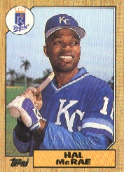 1987 Topps Baseball Cards      573     Hal McRae